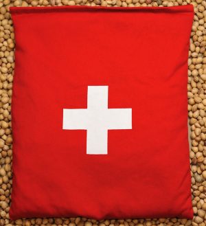 Kirschensteinkissen Schweizer-Wappen