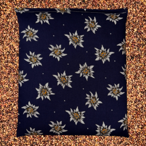Traubenkern Kissen blau Edelweiss