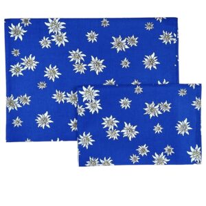 Abbildung: Kissenüberzug Edelweiss blau