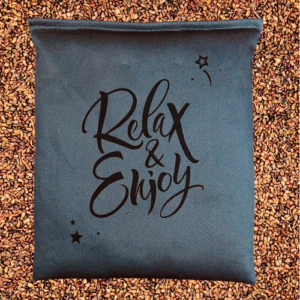 Traubenkern Kissen Relax und Enjoy