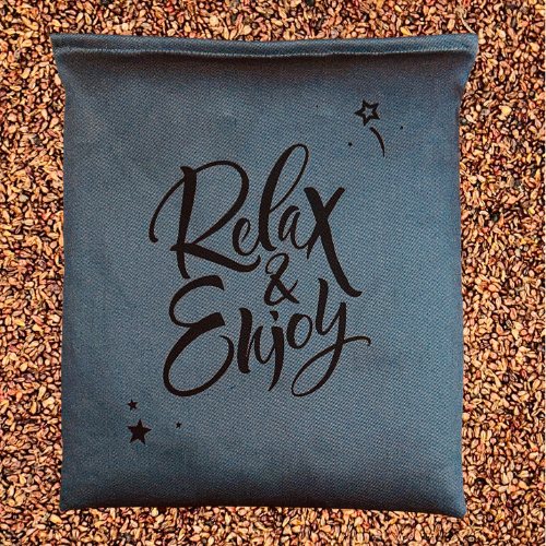 Traubenkern Kissen Relax und Enjoy