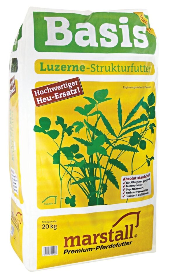 Mühle Scherz AG: Abbildung Marstall Basis Luzerne-Strukturfutter