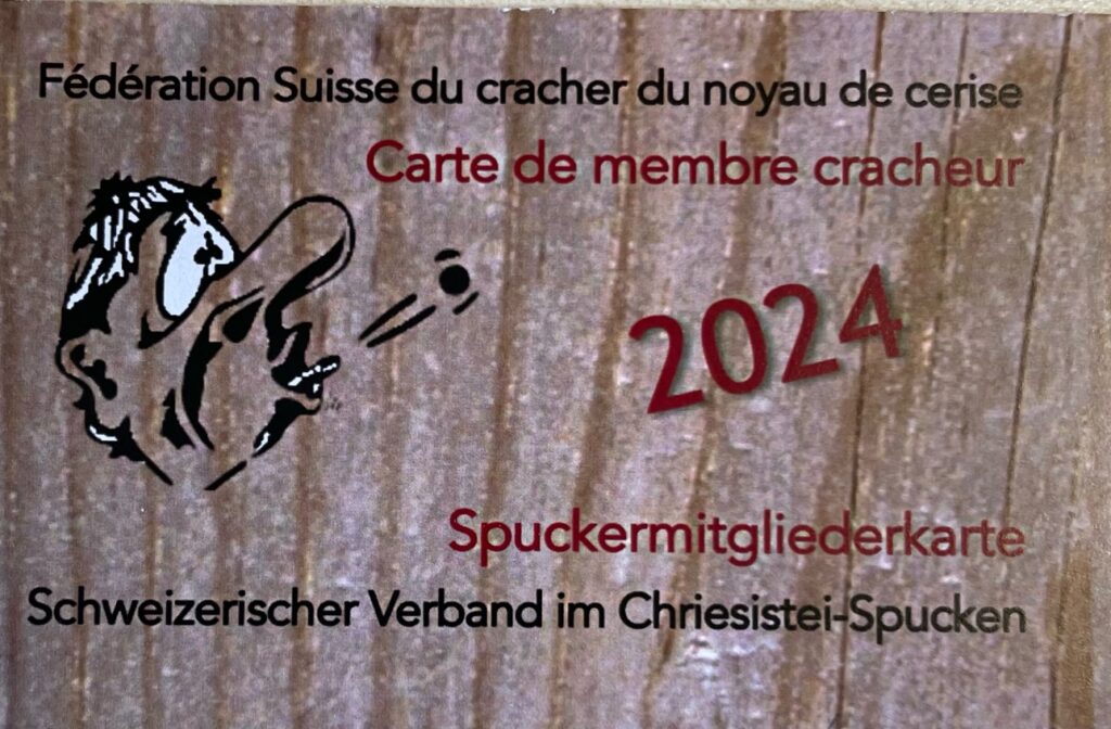 Schweizer Vernband im Chriestistei-Spucken