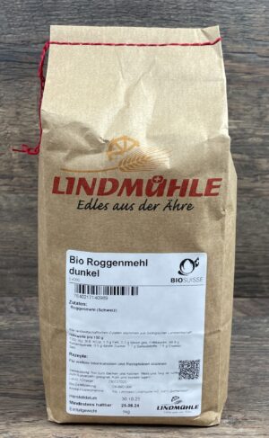 Mühle Scherz AG Abbildung: Bio Roggenmehl dunkel
