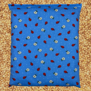 Kirschensteinkissen mit Glückskäfer