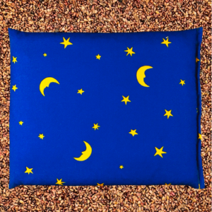 Traubenkern Kissen Mond & Sterne Gross