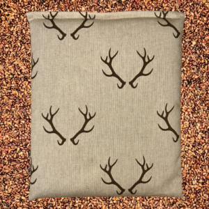 Traubenkern Kissen Hirschgeweih