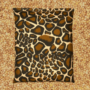 Kirschensteinkissen Leopardenmuster