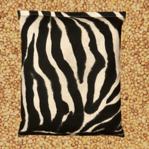 Kirschensteinkissen Zebra schwarz - weiss