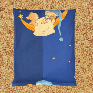 Abbildung: Kirschensteinkissen Teddy auf dem Mond