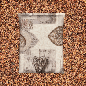 Traubenkern Kissen Herzmotive