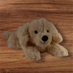 Plüschtier Golden Retriever mit Lavendel- Hirse- Füllung