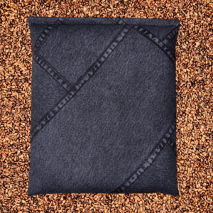 Abbildung: Traubenkern Kissen Jeansmuster dunkelblau